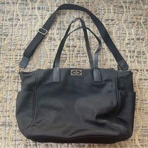 Kate Spade Wilson Road Kaylie Black Nylon Baby Diaper Tote Shoulder Bag